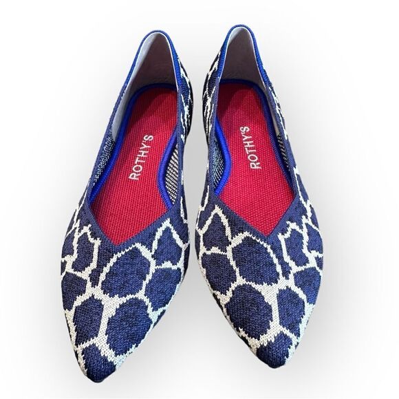 NEW Rothy’s Indigo Giraffe Points (6) - Picture 2 of 6